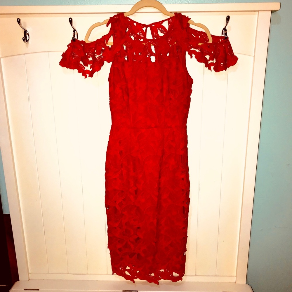 Red Sheath Tahari Arthur S. Levine Dress